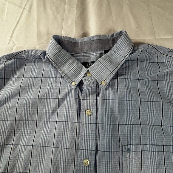 Izod Premium Essentials Size 2XL Men's Embroidered Pocket Logo Button Down Shirt - Picture 5 of 14